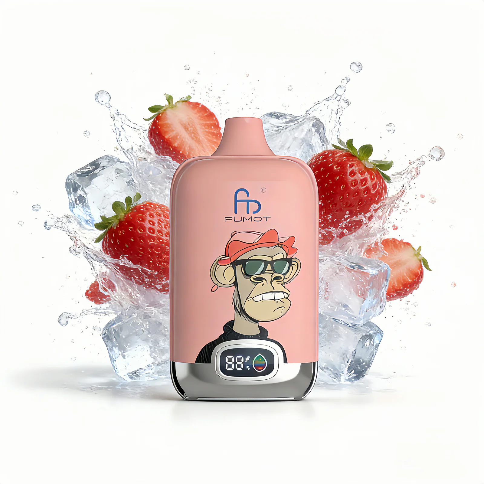 FUMOT Digital Box 12K Disposable Vape – Strawberry Ice - Vaba Vape-Shop