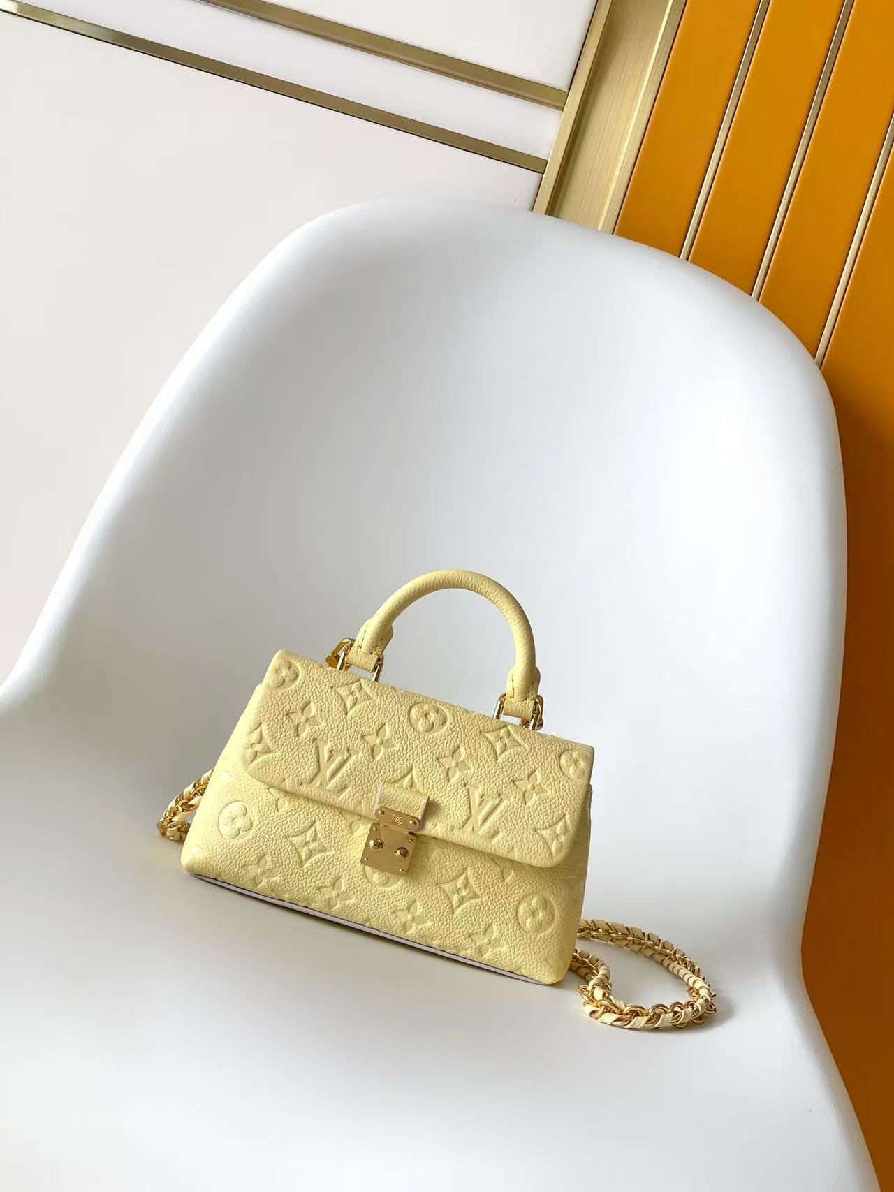 Louis Vuitton Nano Madeleine handbag in yellow