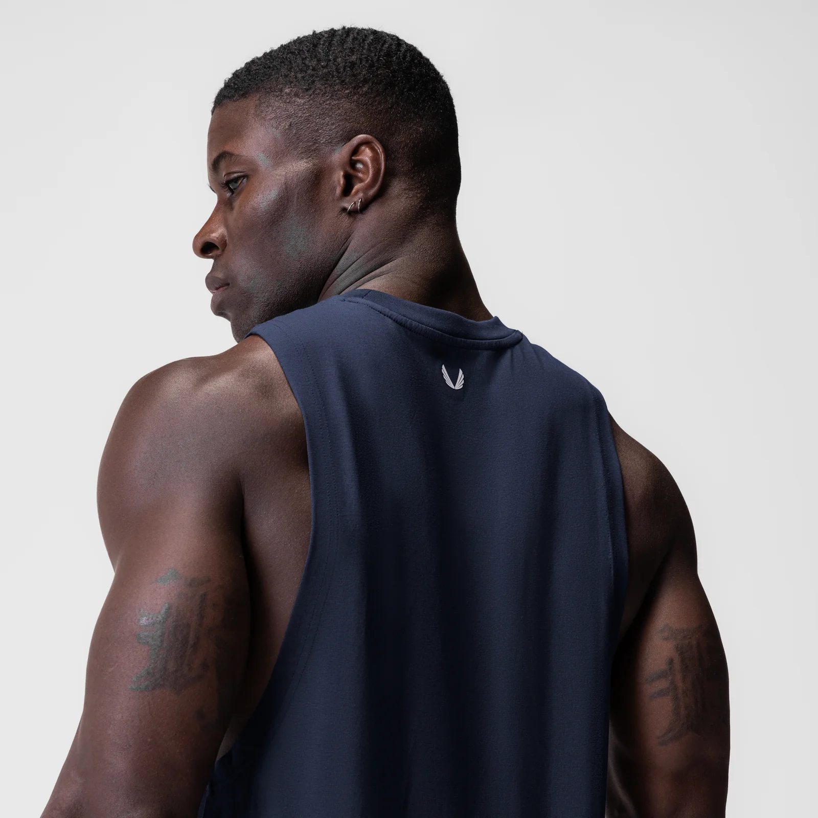 0926. Supima Muscle Tank - Navy