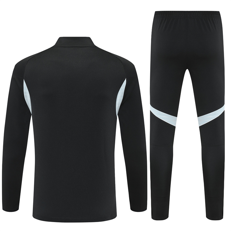 Adult/ Kids Argentina 2526 Half Zipper Training Suit Black
