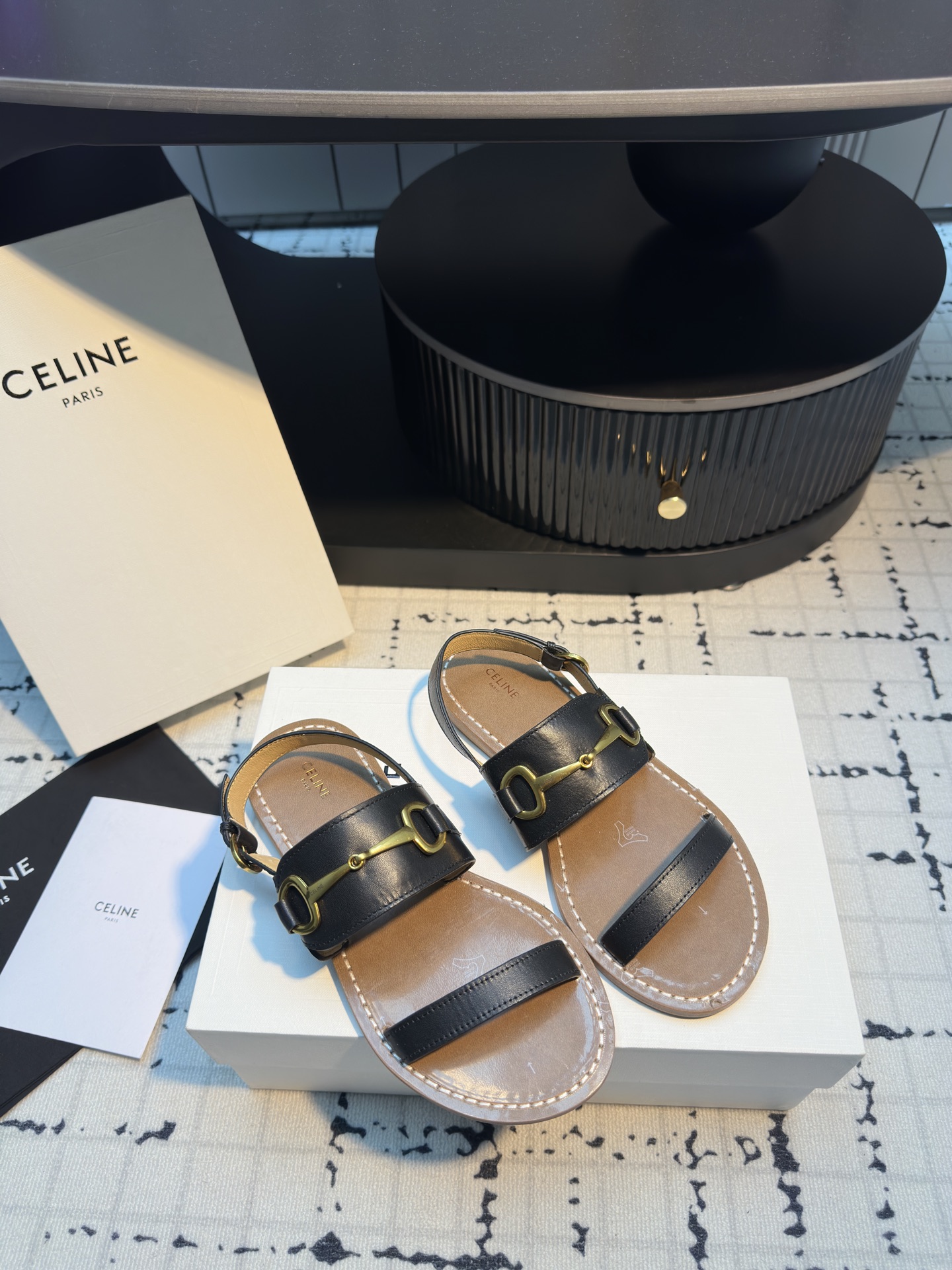Celine Women's Leather Sandals