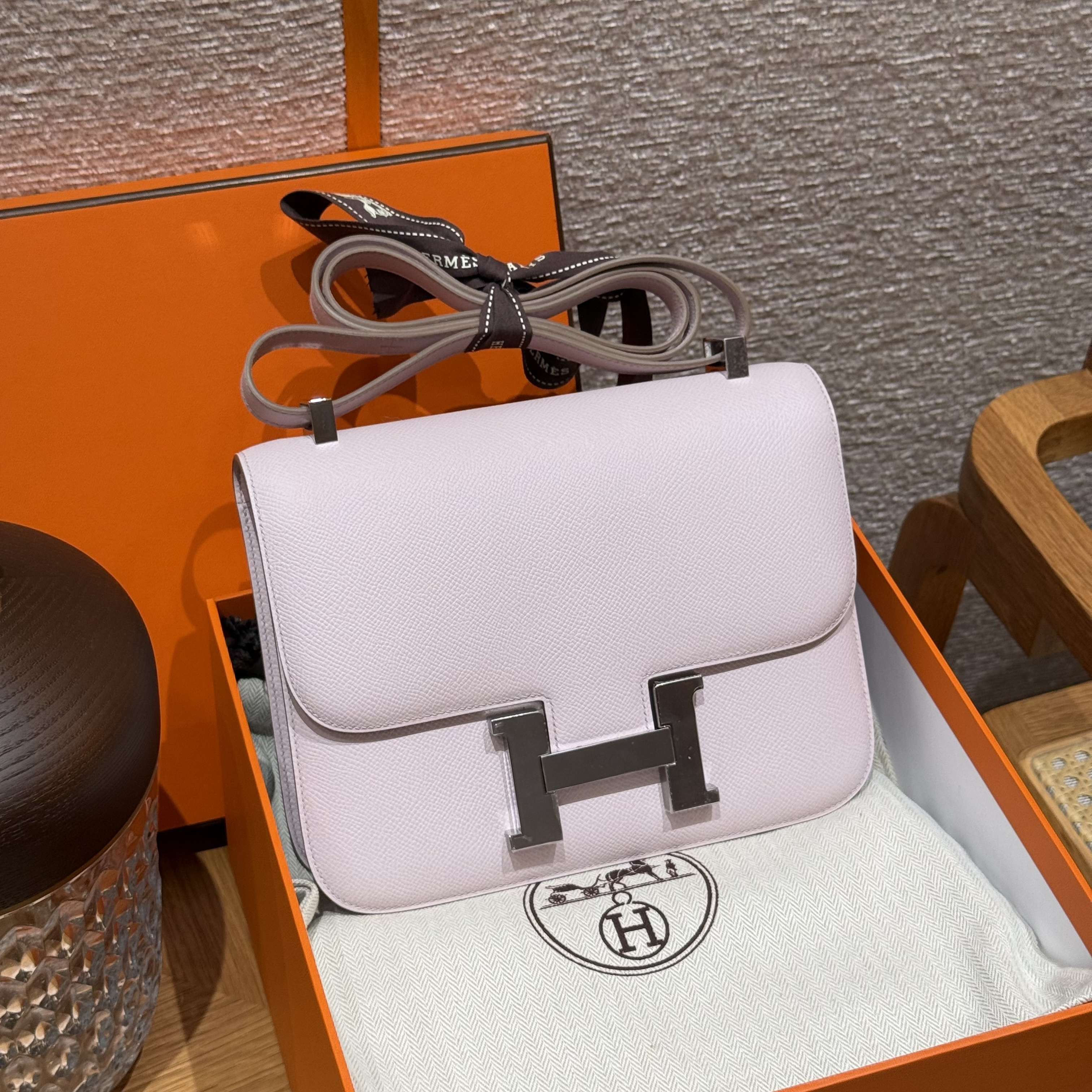 Hermes Mauve pale Epsom Constance 24