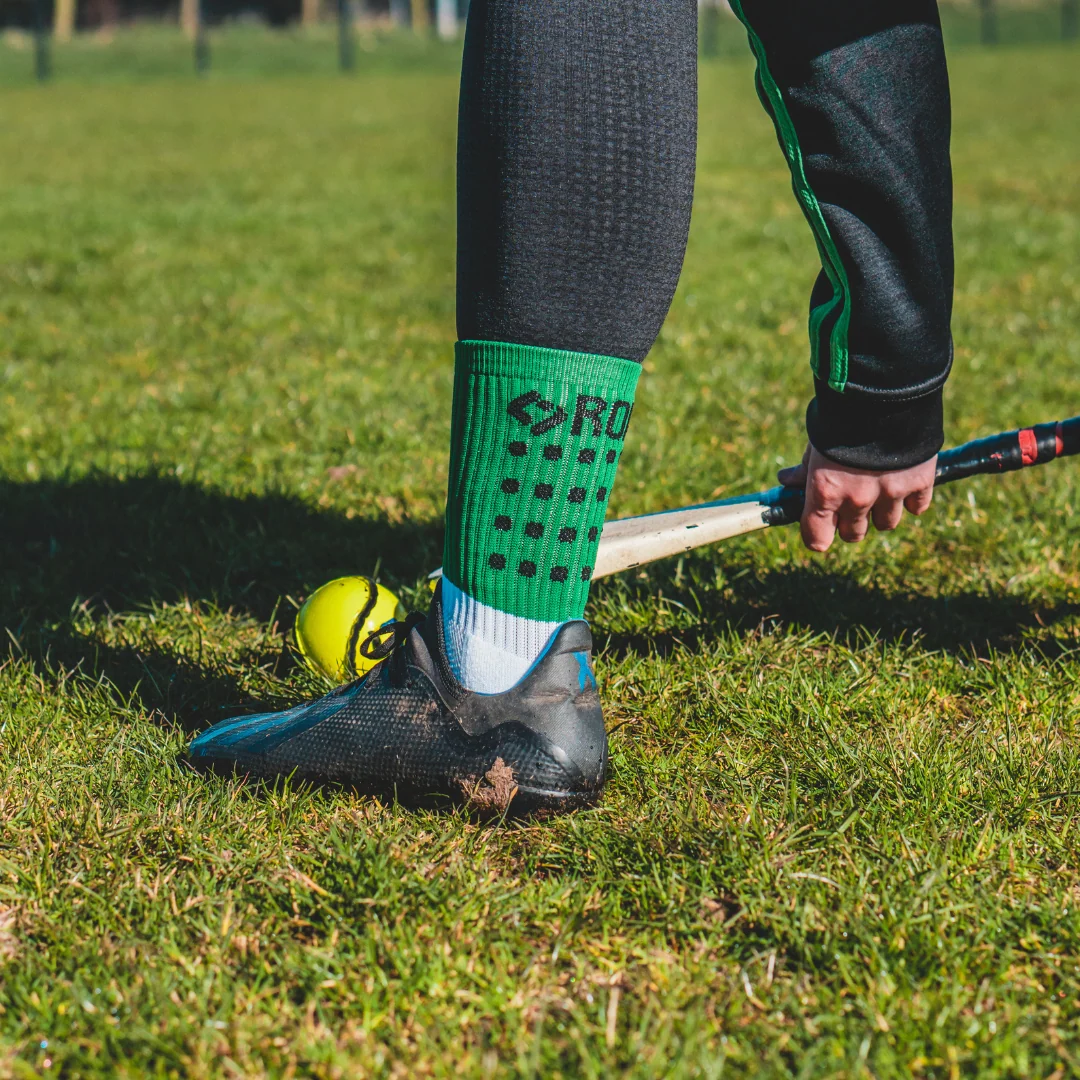 Gotojerseys Green & Black Grip Soccer Socks