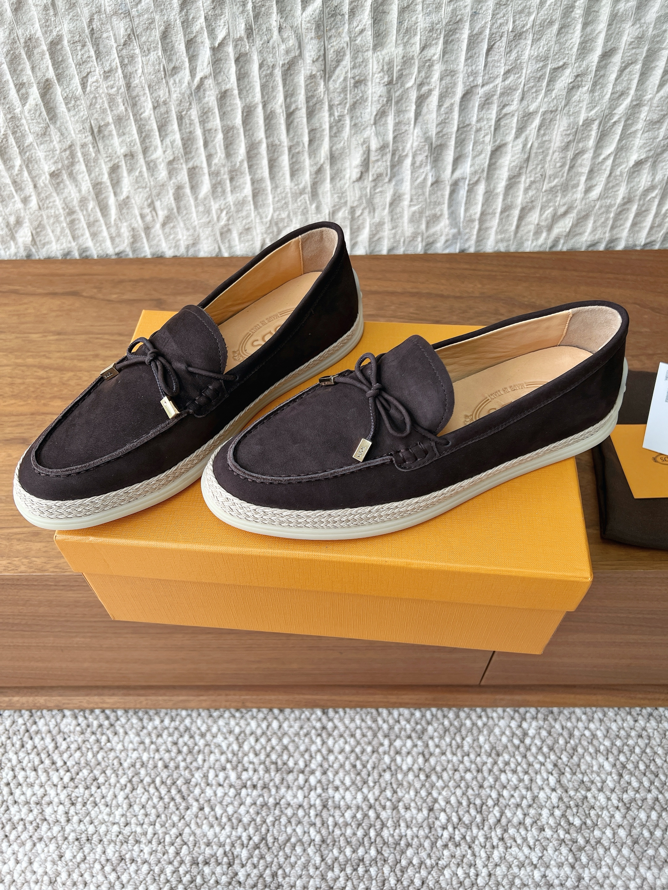 Tods Women's Suede loafers.