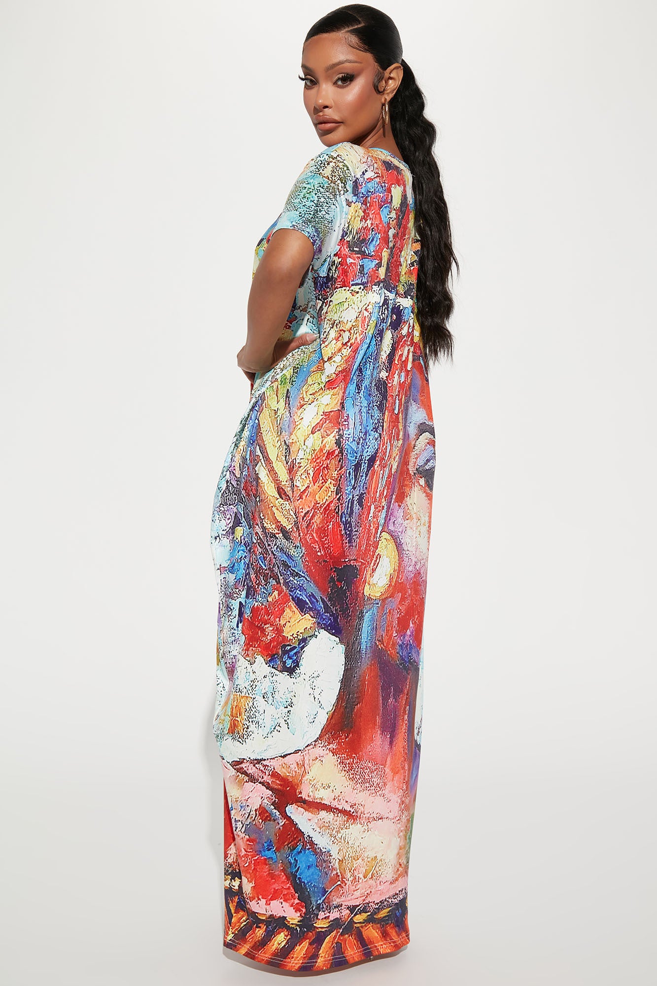 Glam Goddess Maxi Dress - Multi Color