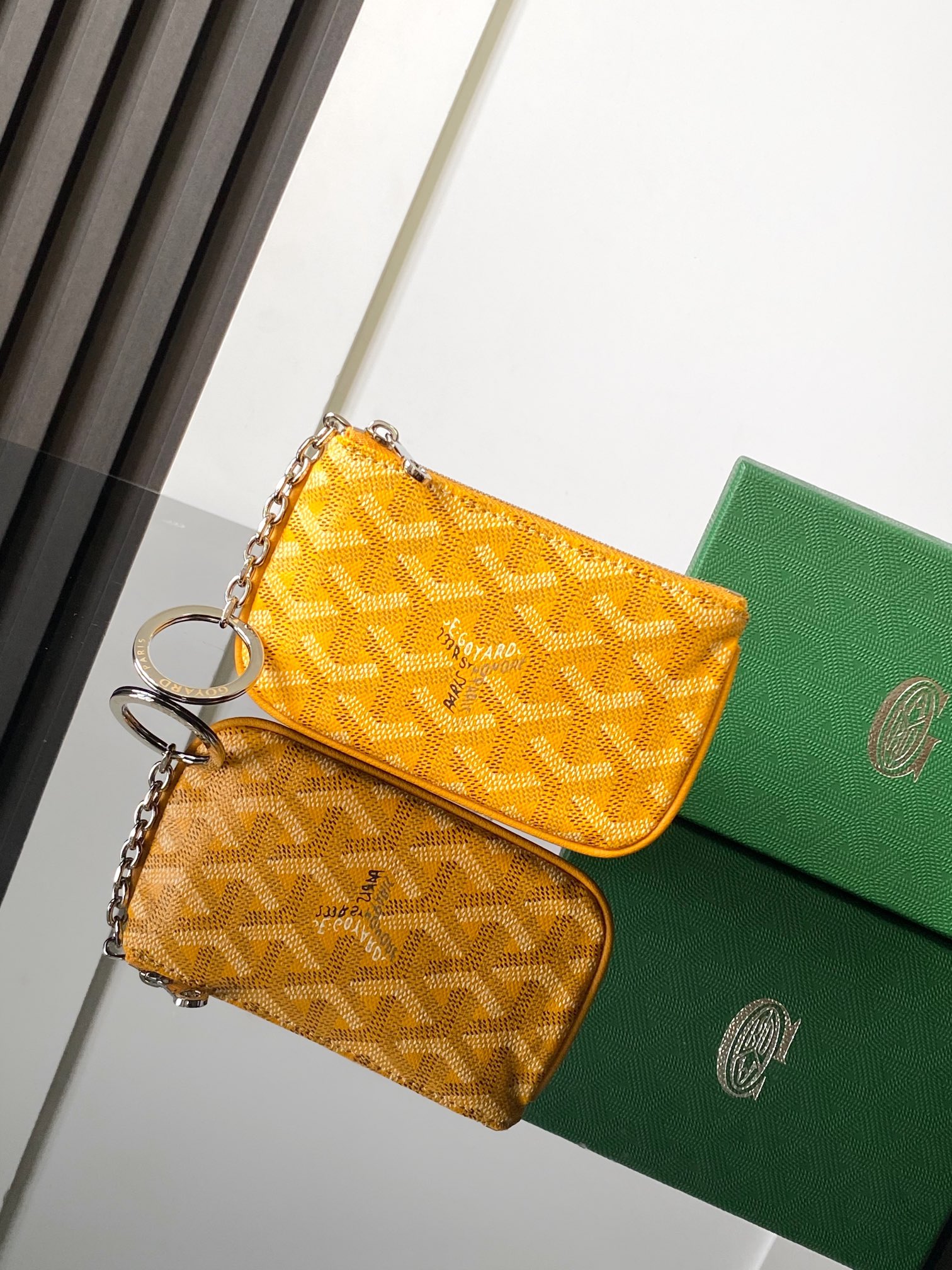 Goyard Sénat Nano Key Pouch-Yellow