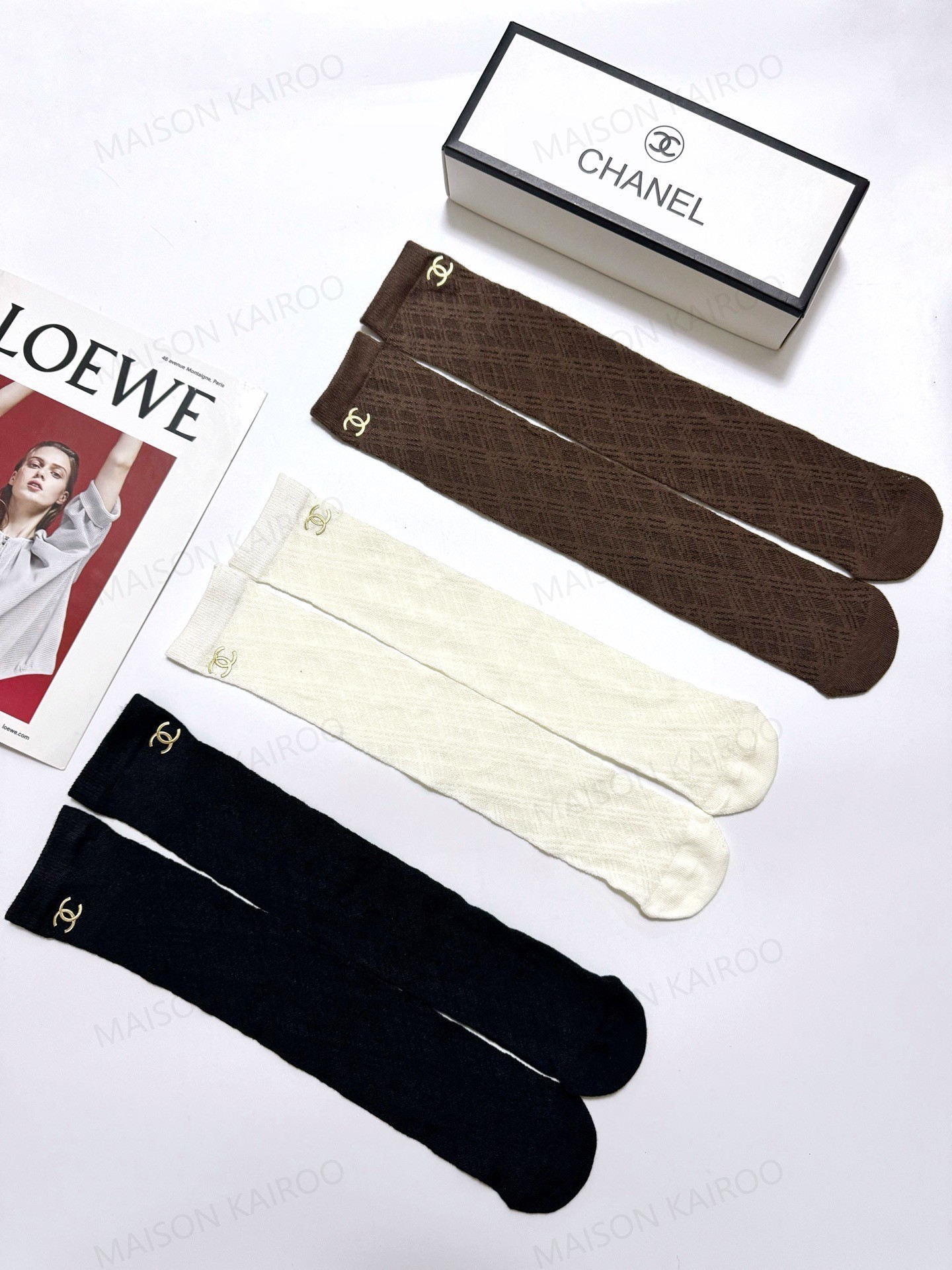 Chanel Socks 3-Pack - KAIROO