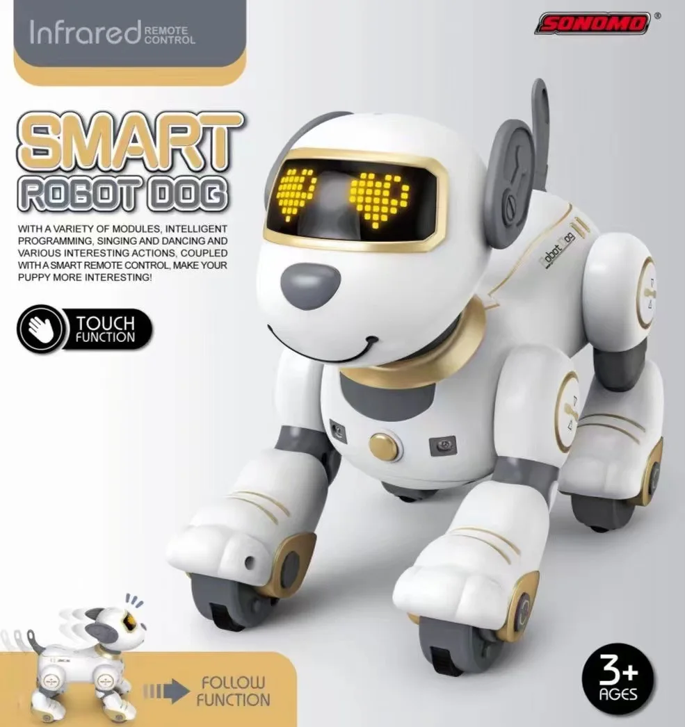 New Intelligent Robot Dog Toy Cute Pet Dog Can Dance Electronic Dog Pet Accompanying Robot Children's Puzzle Kids Toys