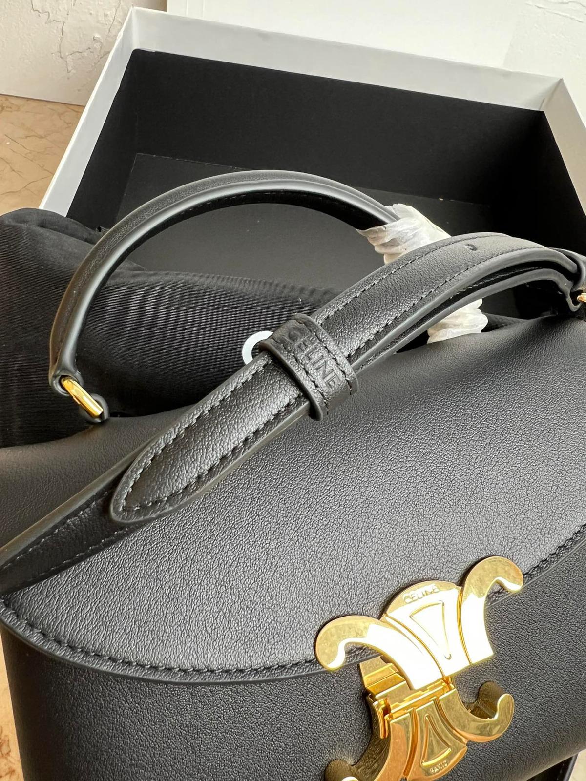 Celine Black Kelly handbag Bags