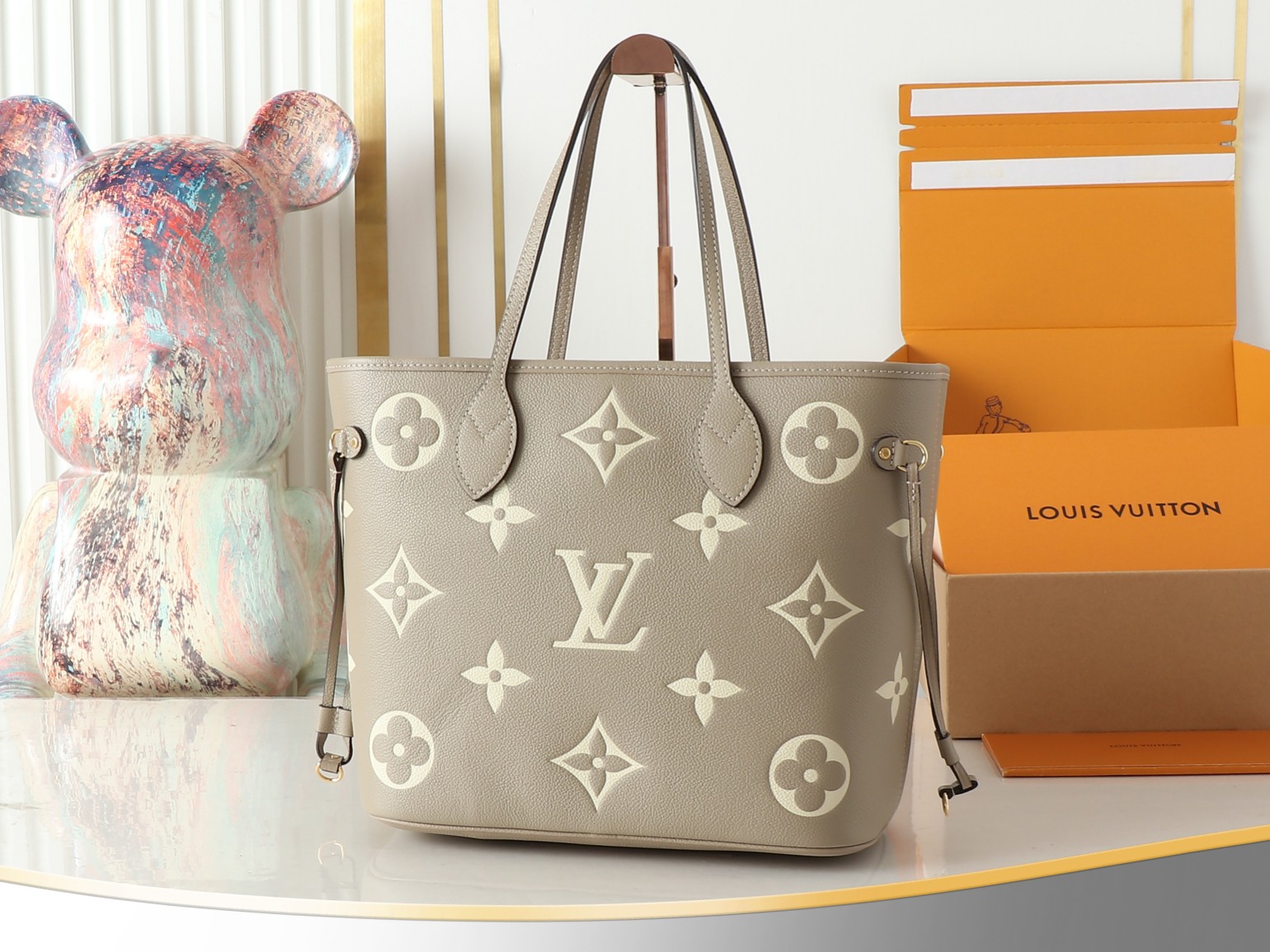 Louis Vuitton LV Neverfull Emeinte Bag