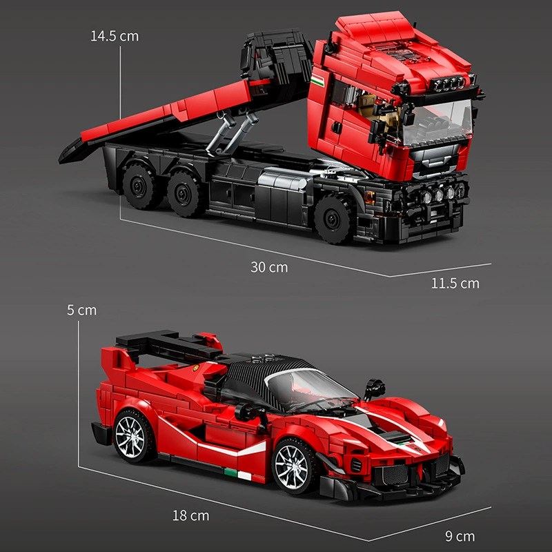 12GO 95002 - Scania Truck + LaFerrari FXX K Trailer
