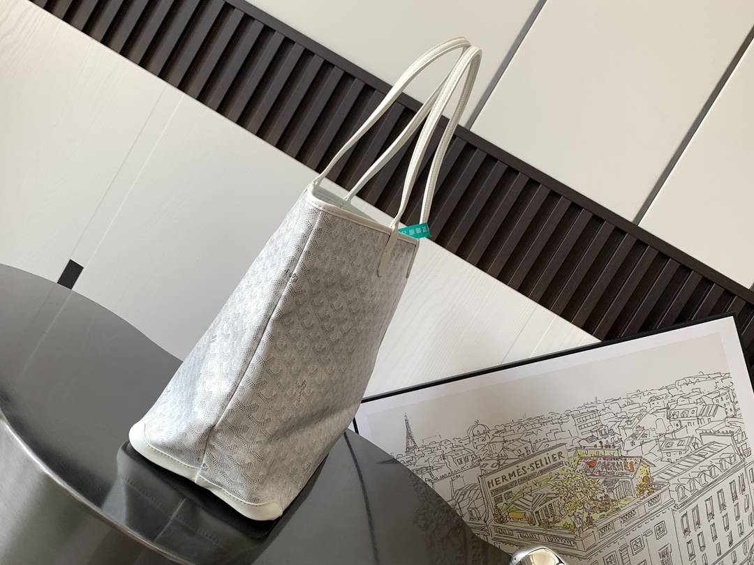 Goyard Artois MM Tote in White