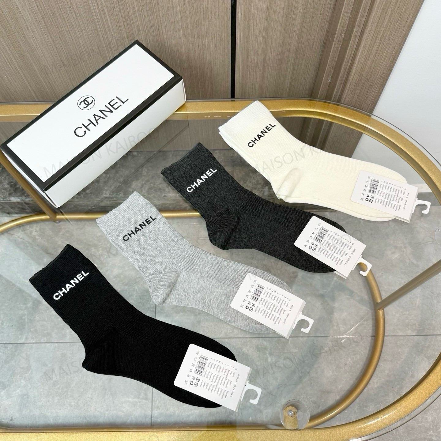 Chanel Socks 4-Pack - KAIROO