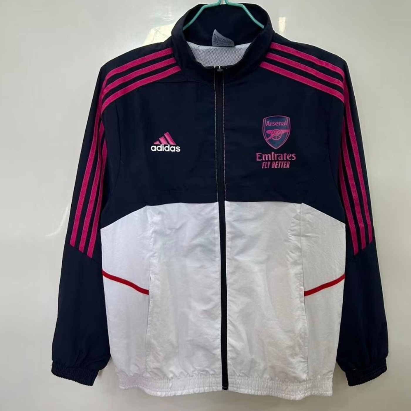 25/26 Arsenal Navy & White with Pink Stripes Windbreaker S-XXL