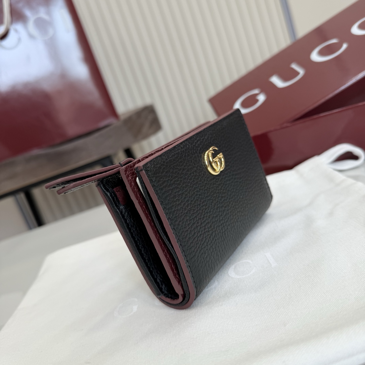 Gucci Bi-color GG Marmont small wallet 772738