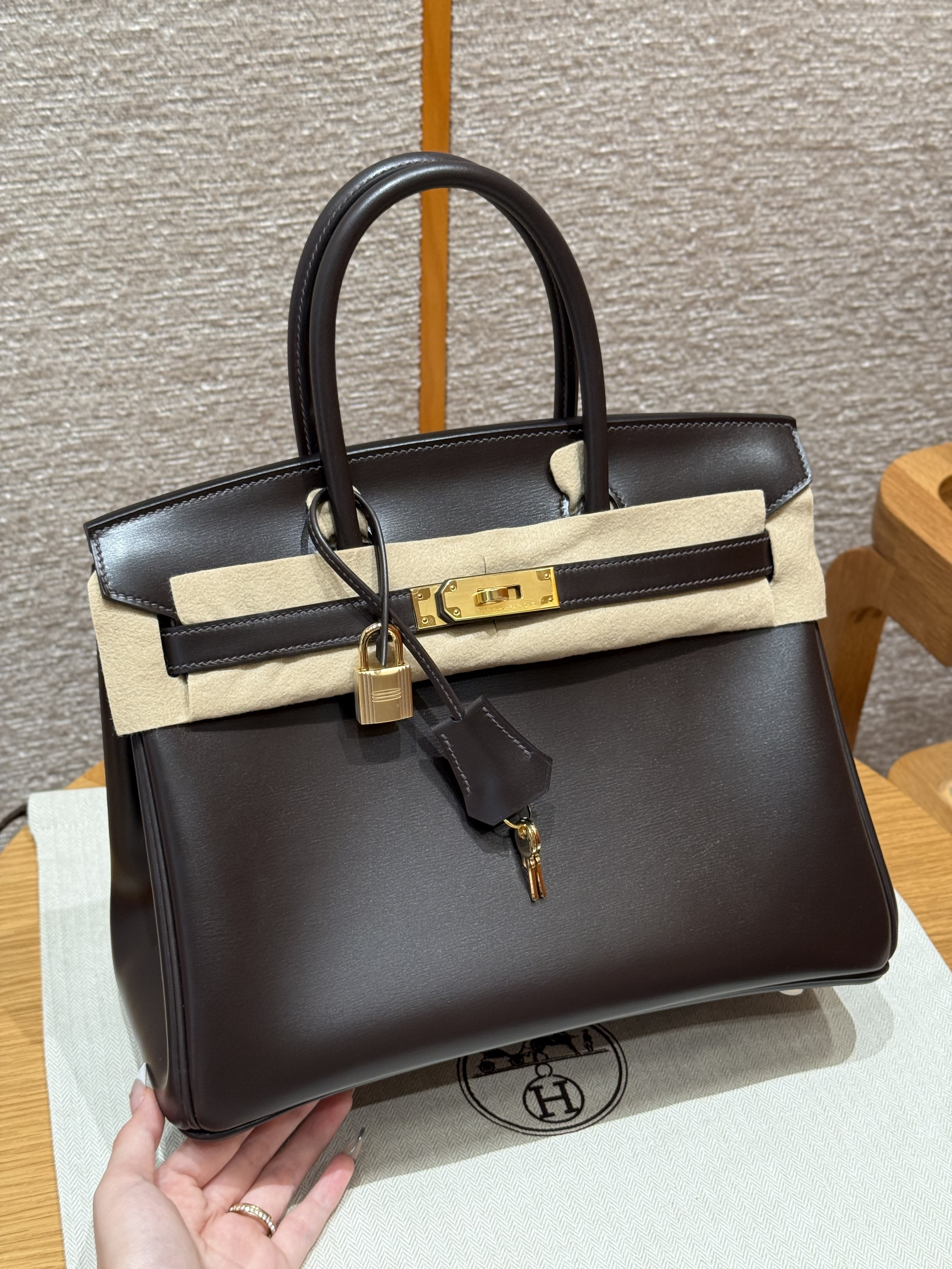 Hermes Chocolate Box Birkin 30 Bag