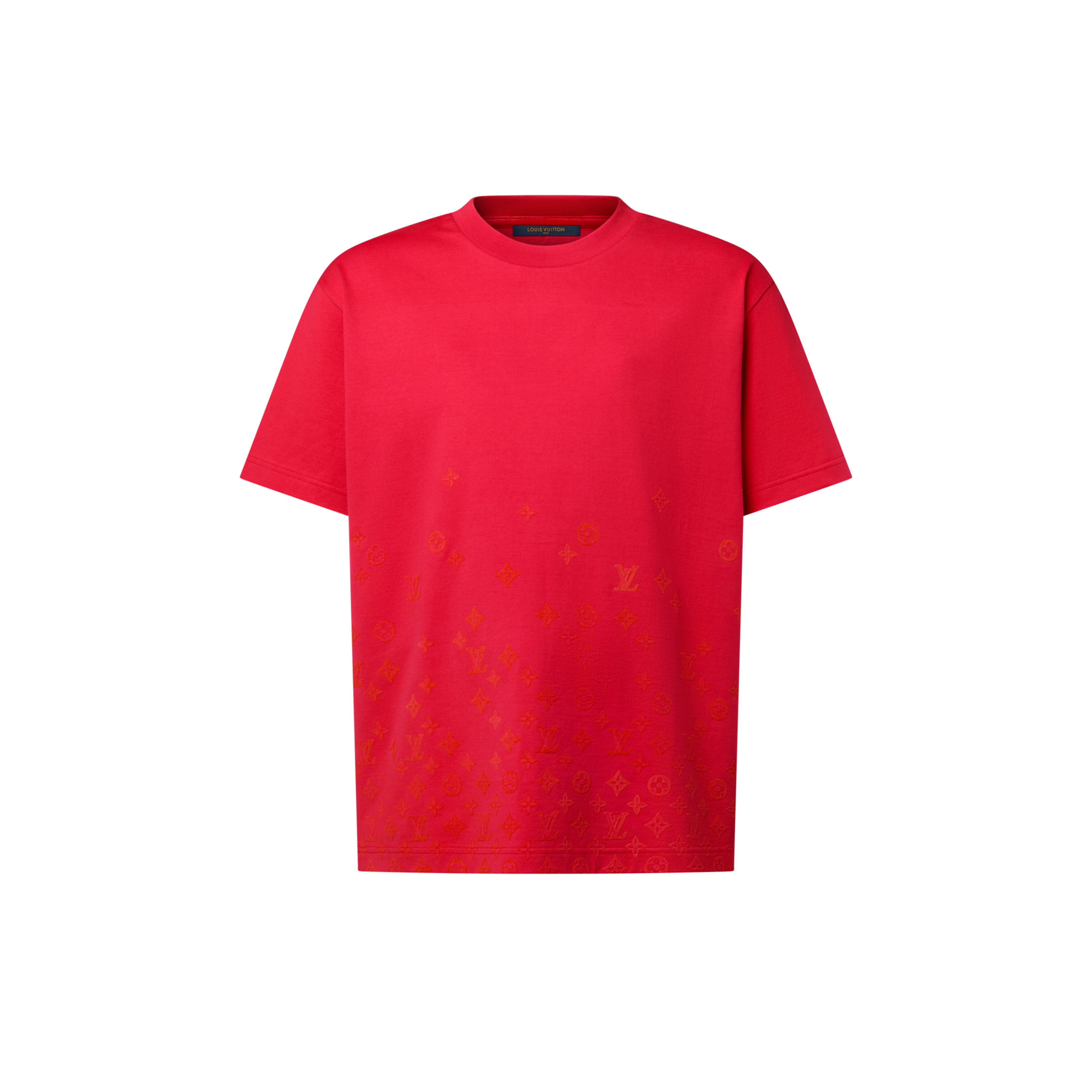 フロックプリント モノグラム グラデーション Tシャツ