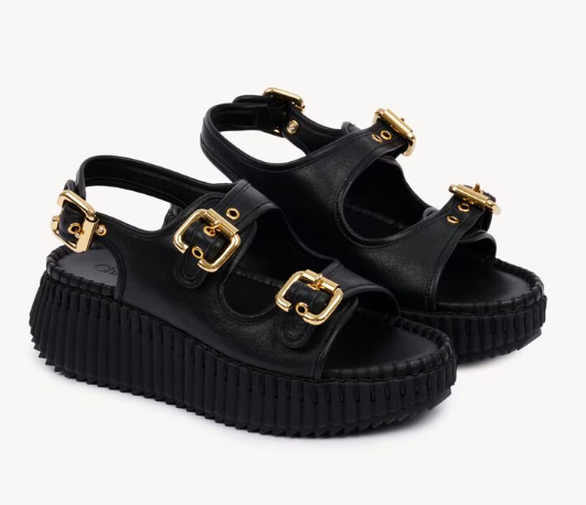 Chloe Nama Wedge Sandals