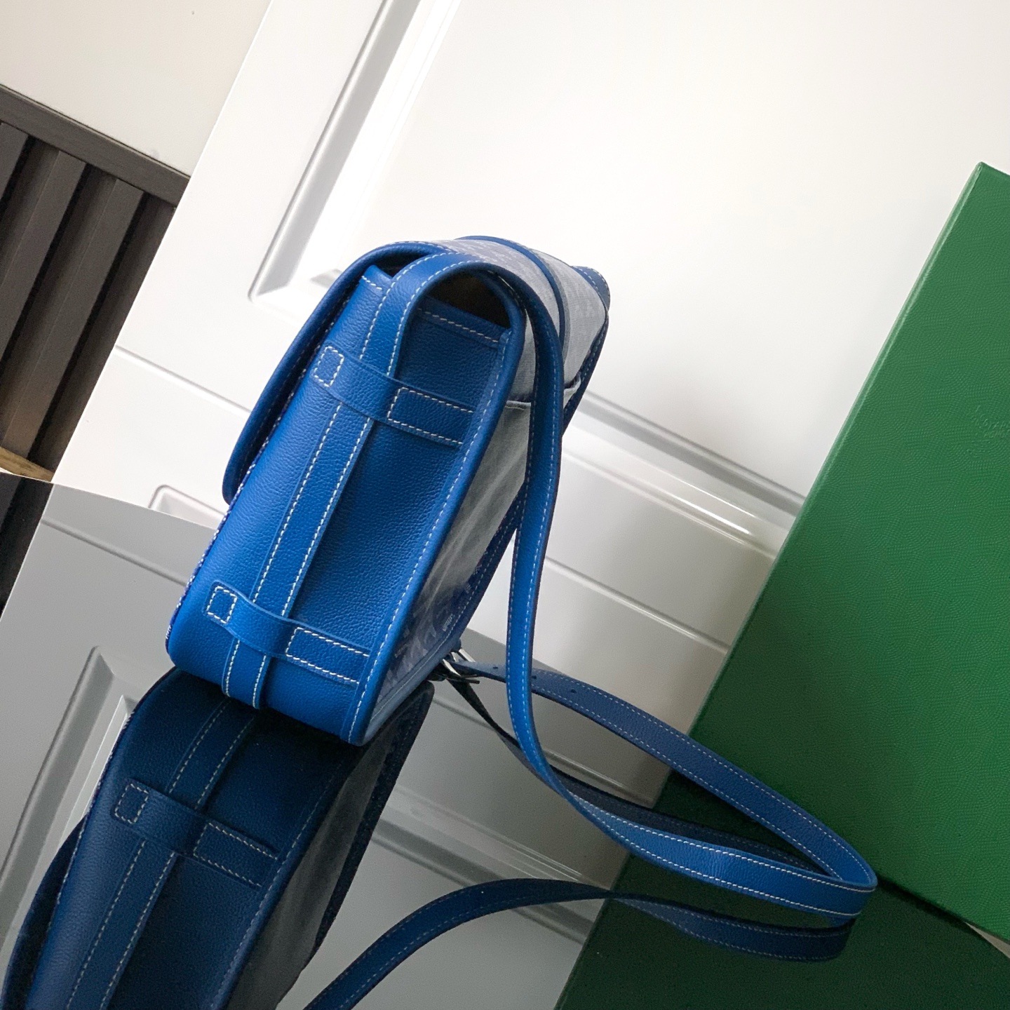 Goyard Belvedere MM Bag in Sky blue