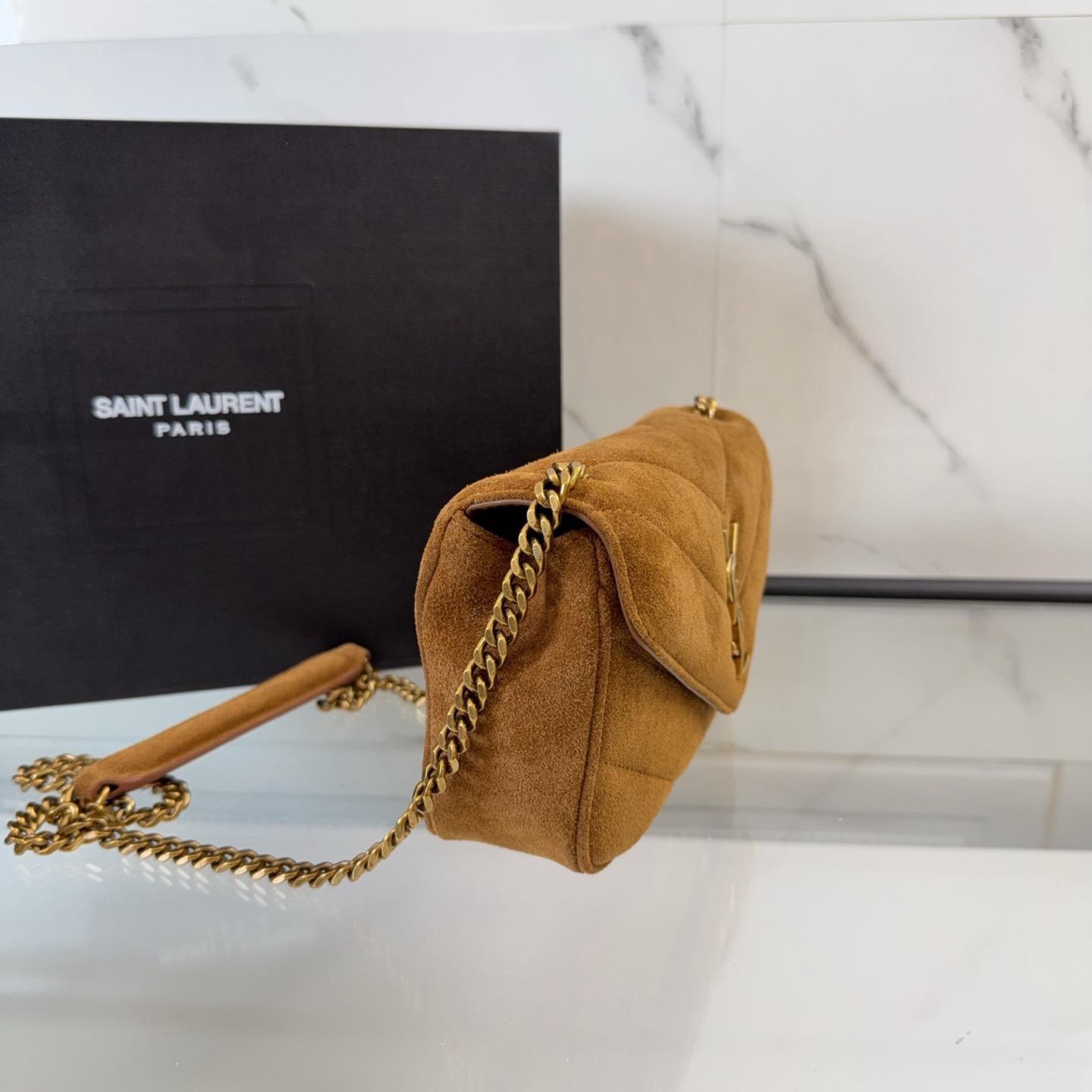 Saint Laurent ysl suede crossbody bag