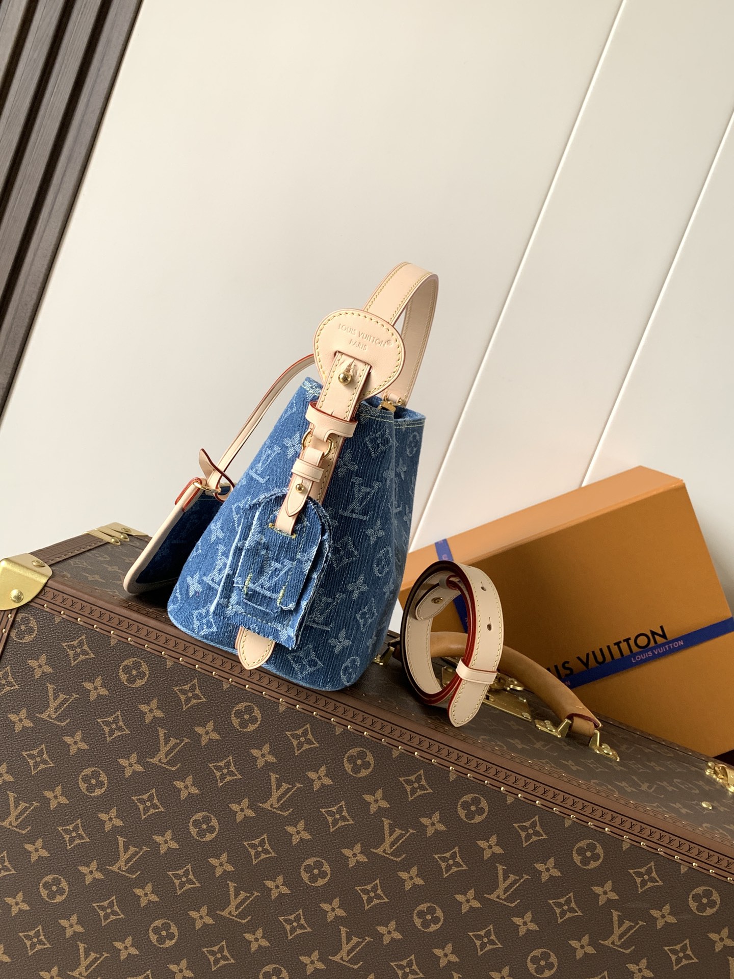M28107 All in BB Handbag in Bleu Denim