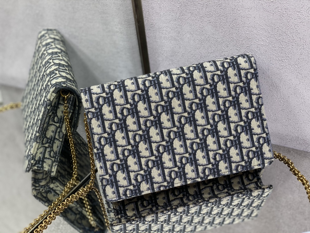 Dior Small Saddle Pouch with Chain