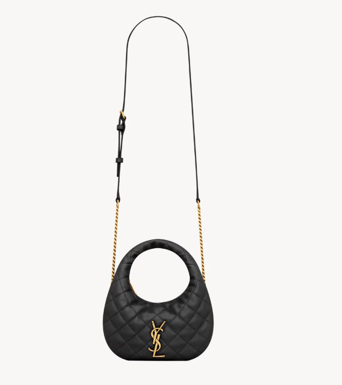 YSL Saint Laurent Icarino Mini Bag in Quilted Nappa-Black  871329