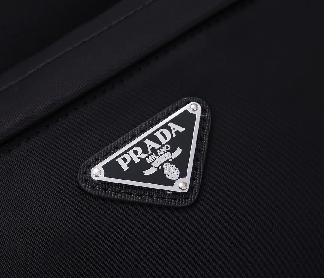 Prada BACKPACK 39 IN BLACK RE-NYLON AND SAFFIANO LEATHER
