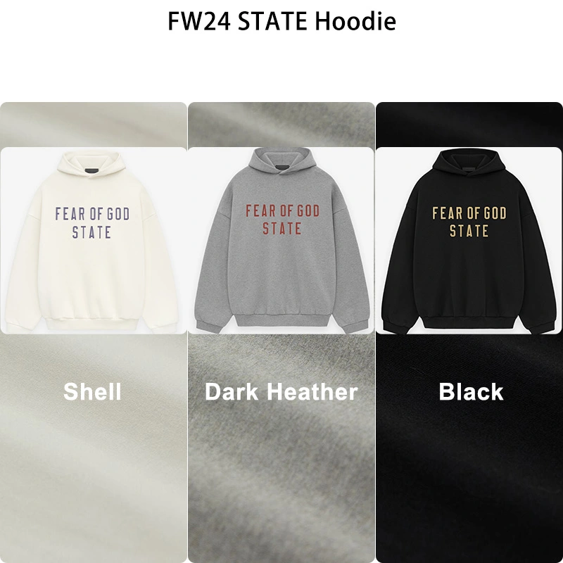 FW24 Essentials State Hoodie (480GSM Fleece)