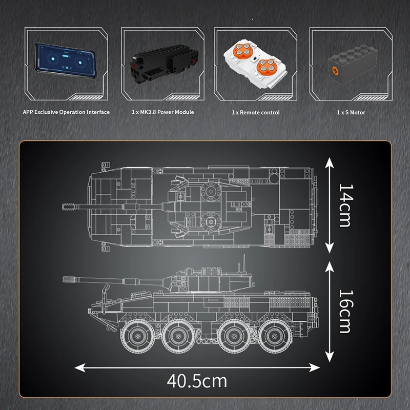 MOULD KING 20023 - ZTL-11 Wheeled Assault Vehicle(Dynamic Version)