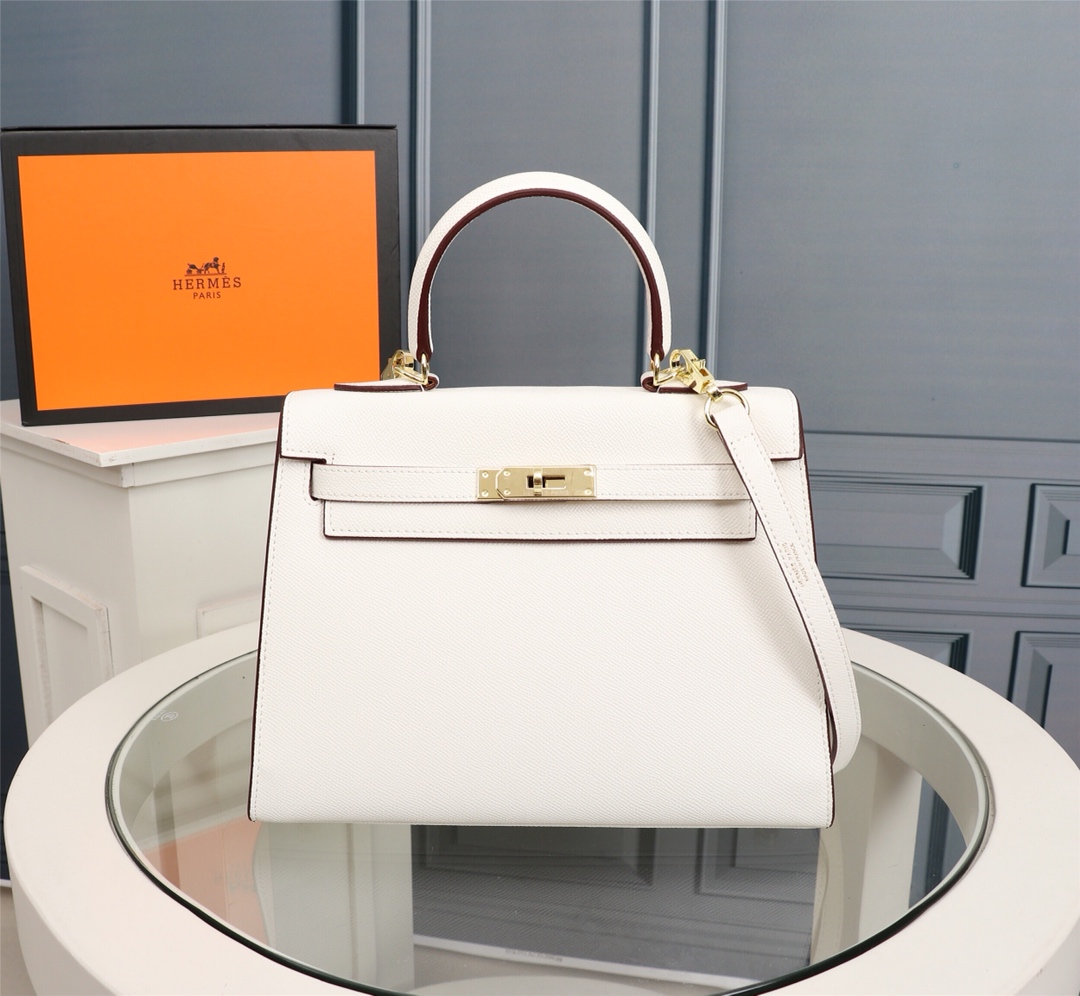 Hermes Kelly Gold Buckle Bag-Epsom