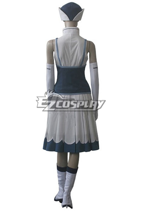 Fairy Tail Rain Woman Juvia Lockser Blue Evening Dress Cosplay Costume