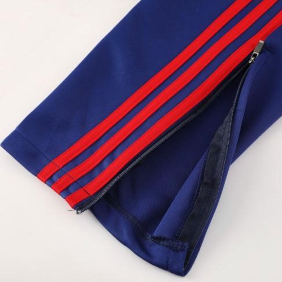 25/26 Arsenal FC Royal Blue Full zipper Jacket Tracksuit+ long pants S-2XL