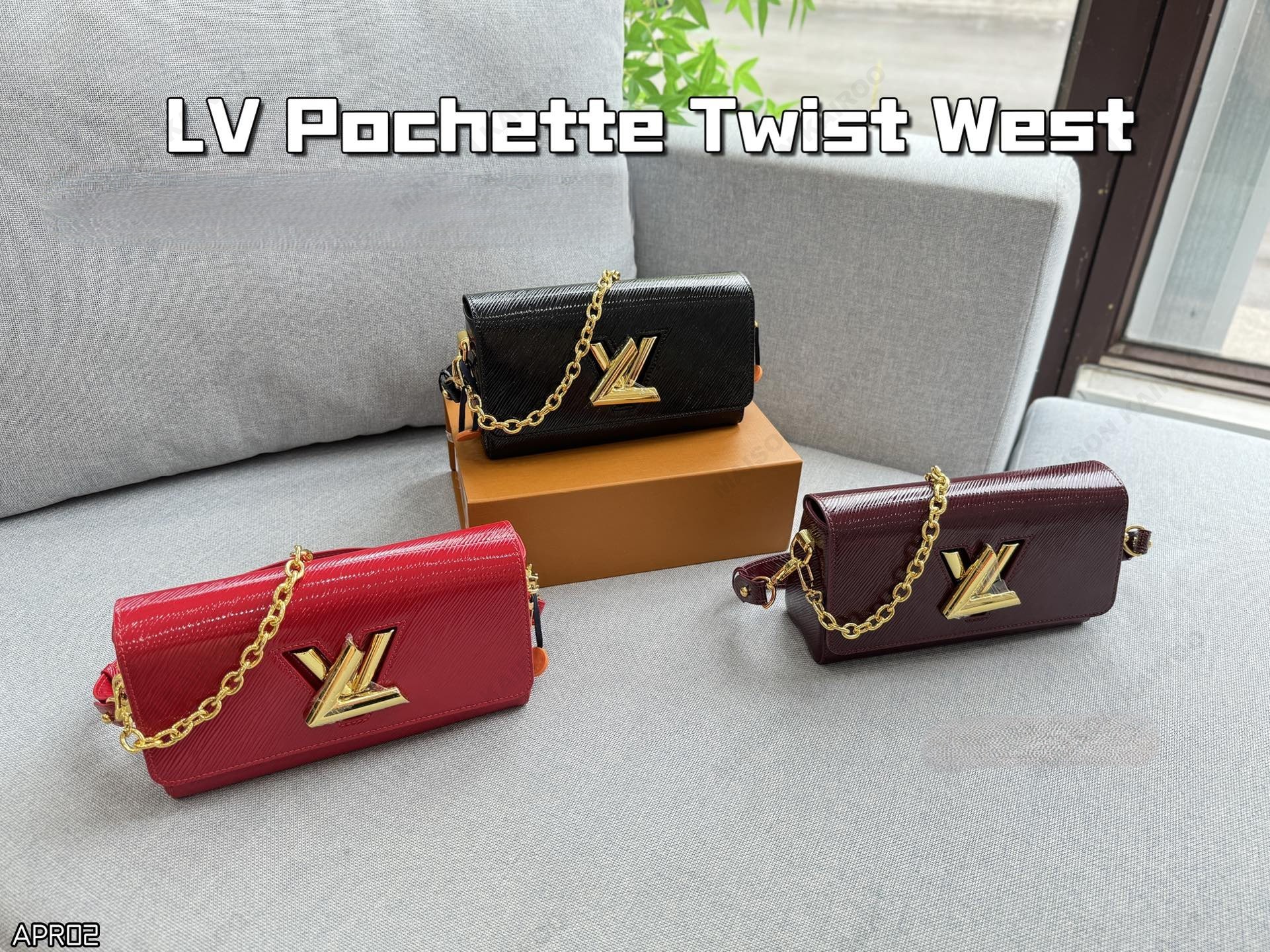 Louis Vuitton LV Twist West Epi Shiny Leather Gold Logo Flap Shoulder Bag - KAIROO