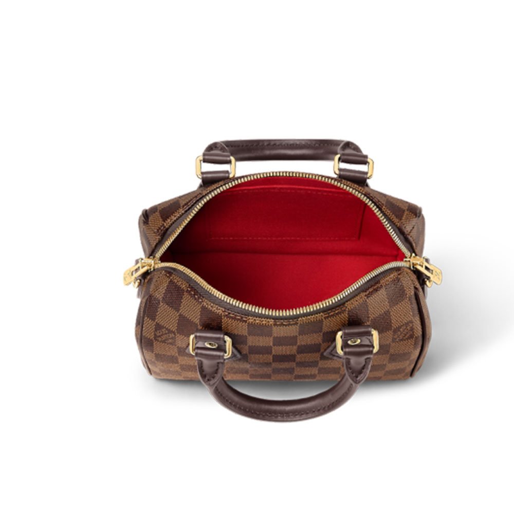 Louis Vuitton LV Speedy Bandoulière 20 Damier Ebene Women Handbag
