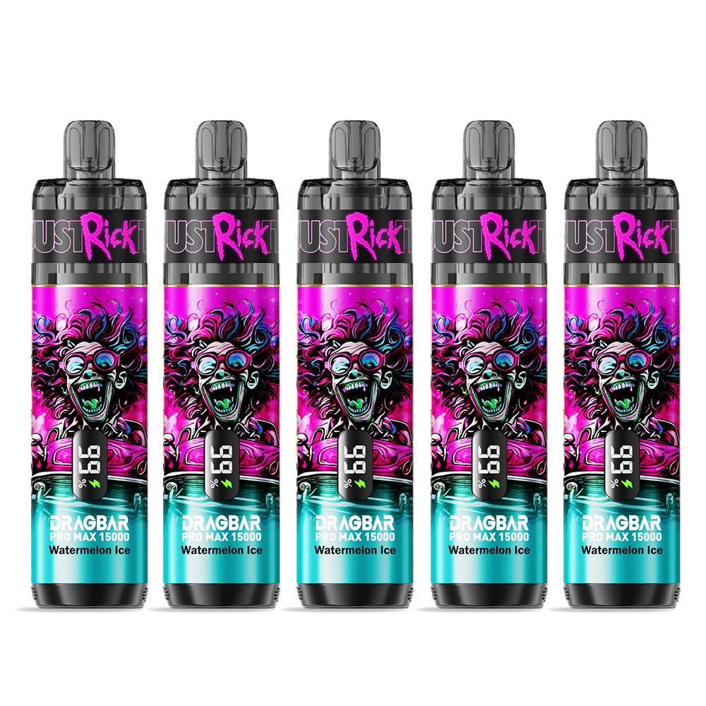 [5-Pack Bundle] Dragbar Pro Max 15K Disposable Vape (2%,15000 Puffs)
