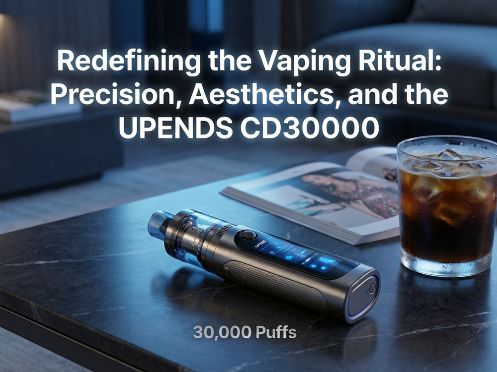 Redefining the Vaping Ritual: Precision, Aesthetics, and the UPENDS CD30000