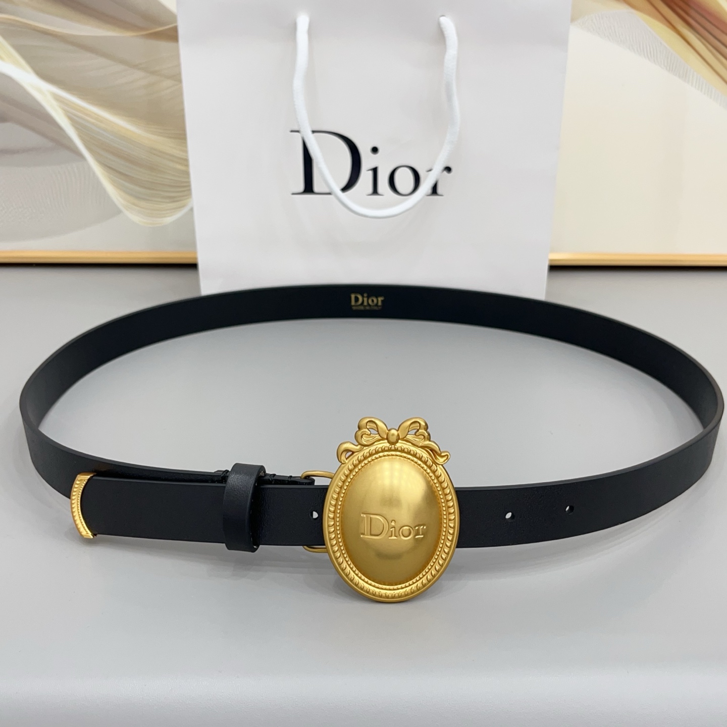 Dior 2026 New Leather Belt 2.5cm