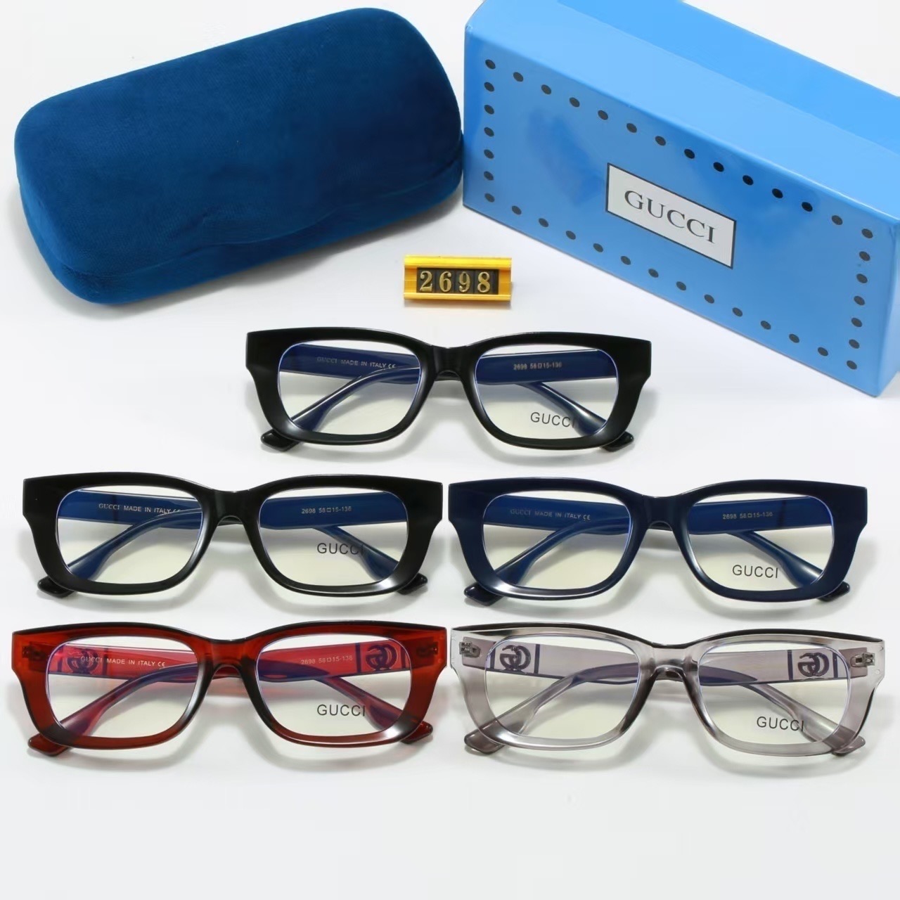 Gucci Rectangular-frame Tortoiseshell Optical SunglassesTop quality - KAIROO