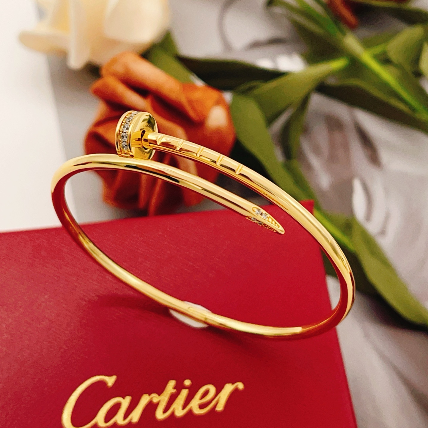 Cartier Fashion Designer Bracelet 17cm-Gold