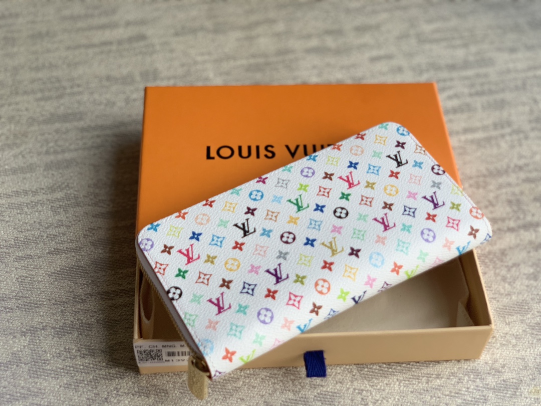 M13922 LV Multicolored Canvas Zippy Wallet