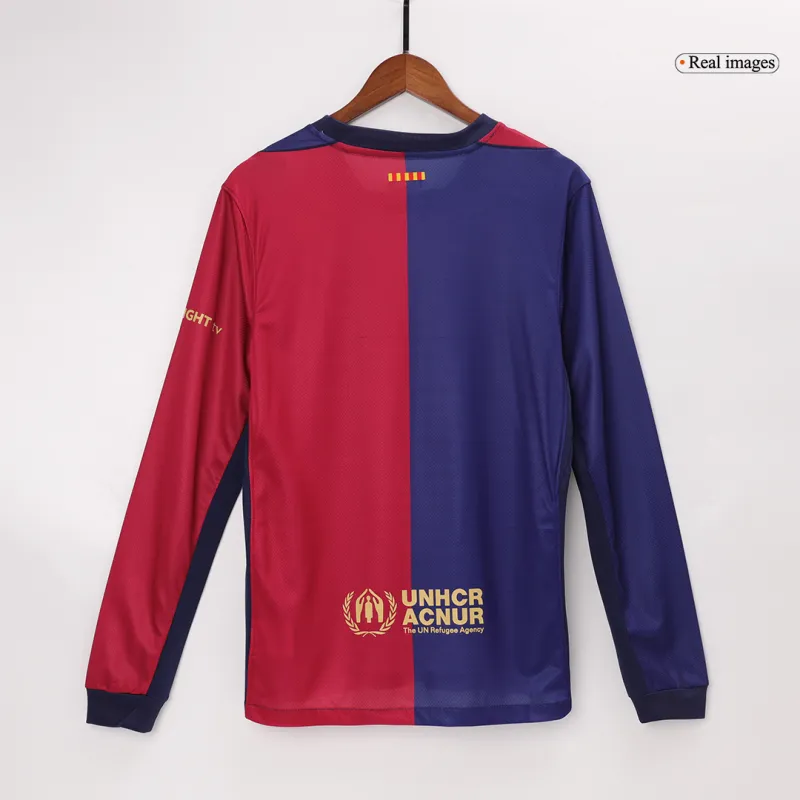 24-25 Barcelona Home Long Sleeve Jersey