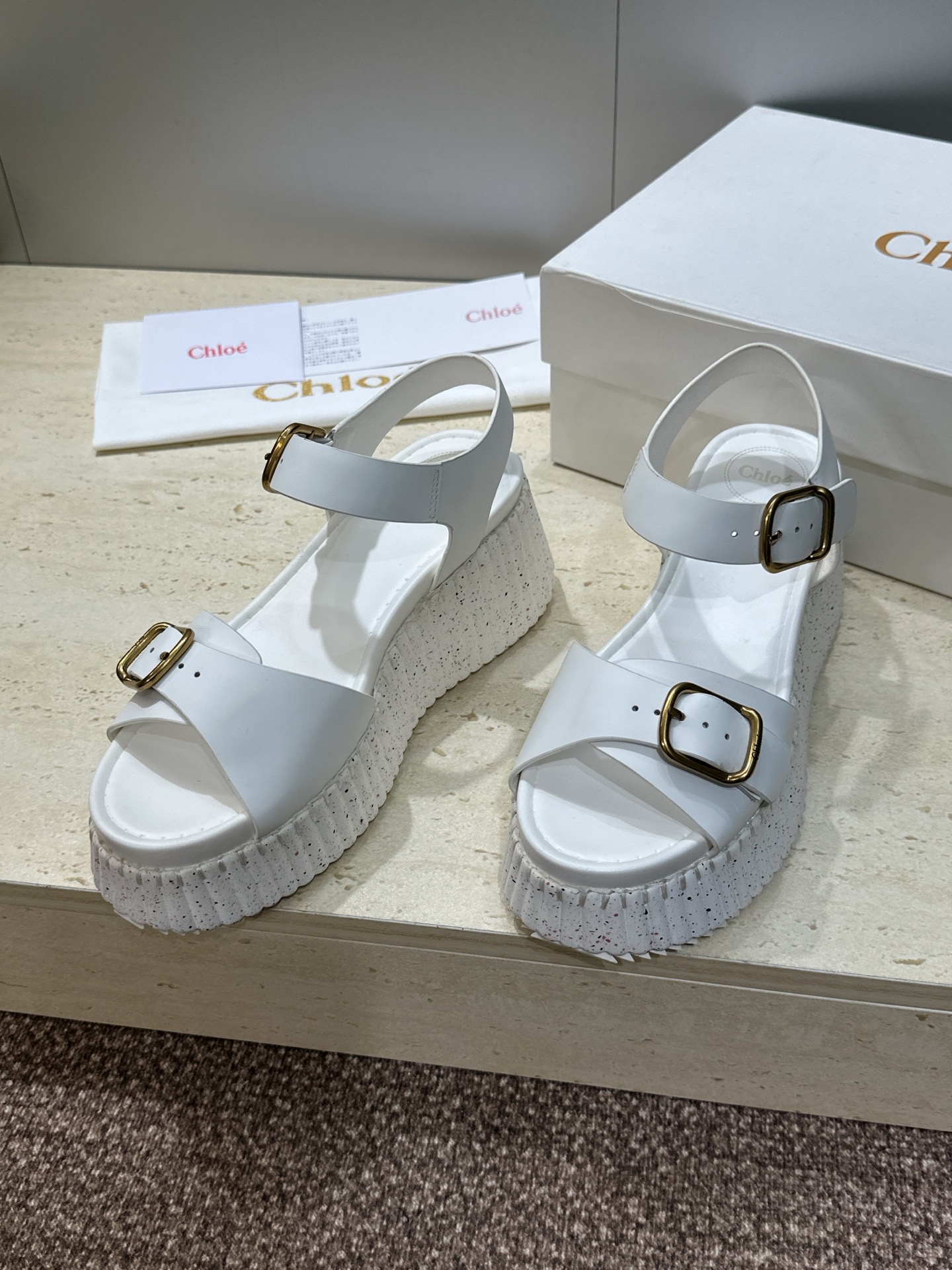 Chloe Nama Wedge Sandal