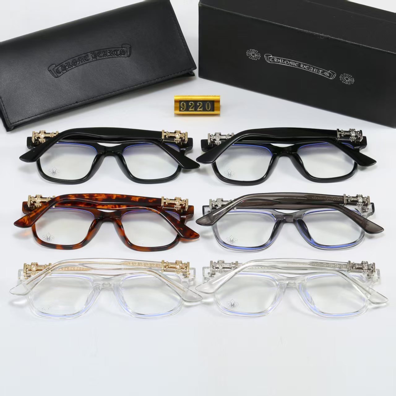 Chrome Hearts Geometric Square Optical Sunglasses - KAIROO