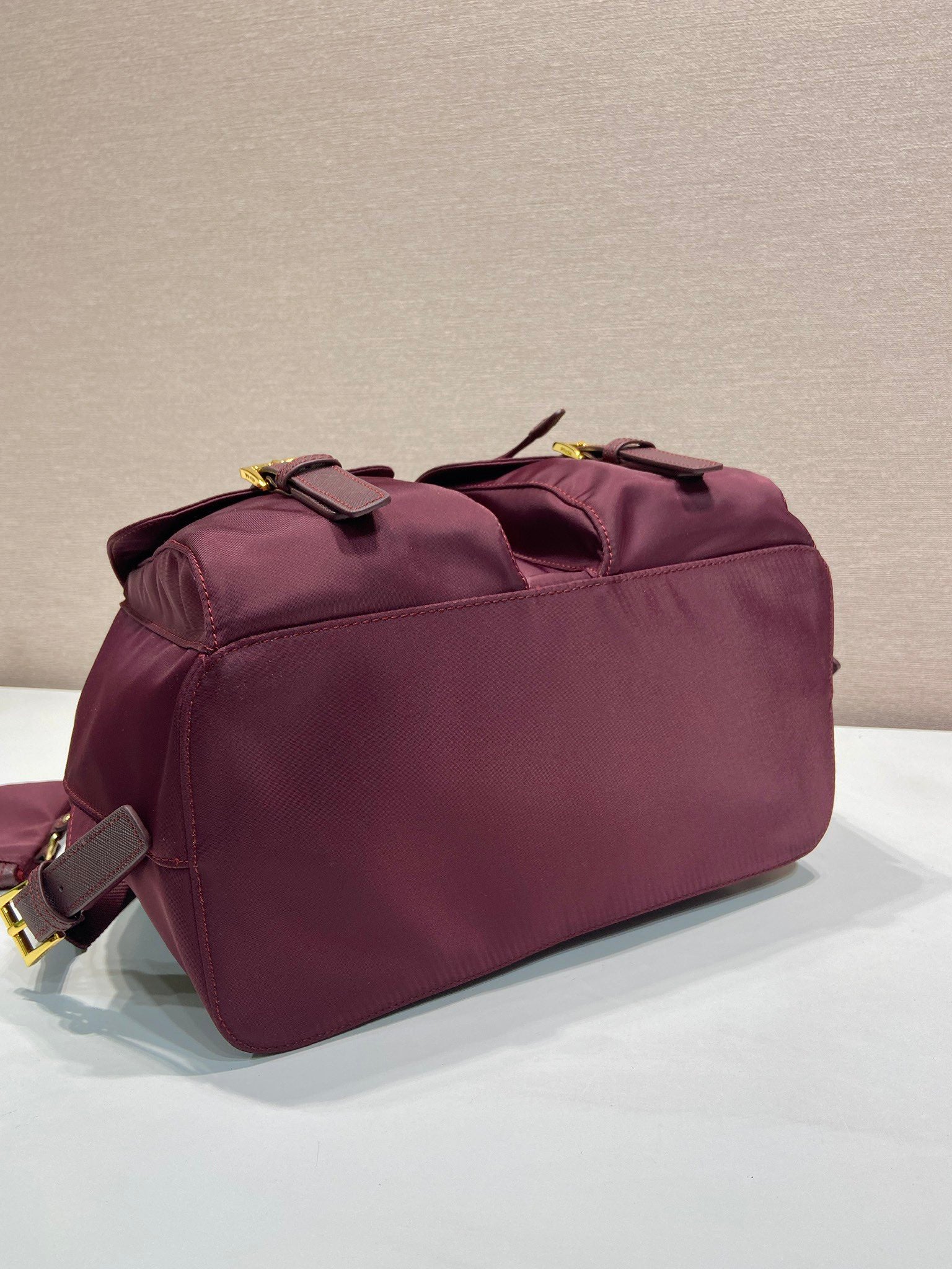Prada  Backpack 32 burgundy nylon fabric 280832