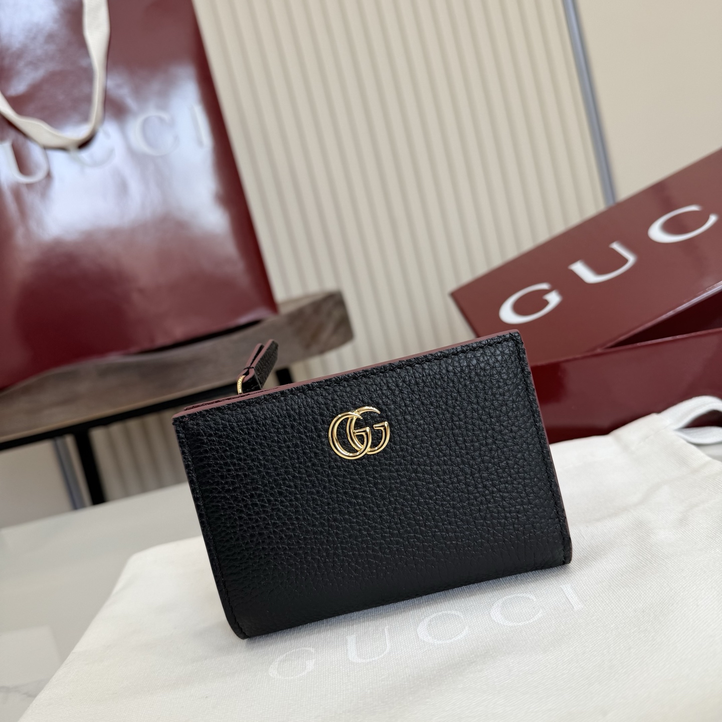 Gucci Bi-color GG Marmont small wallet 772738