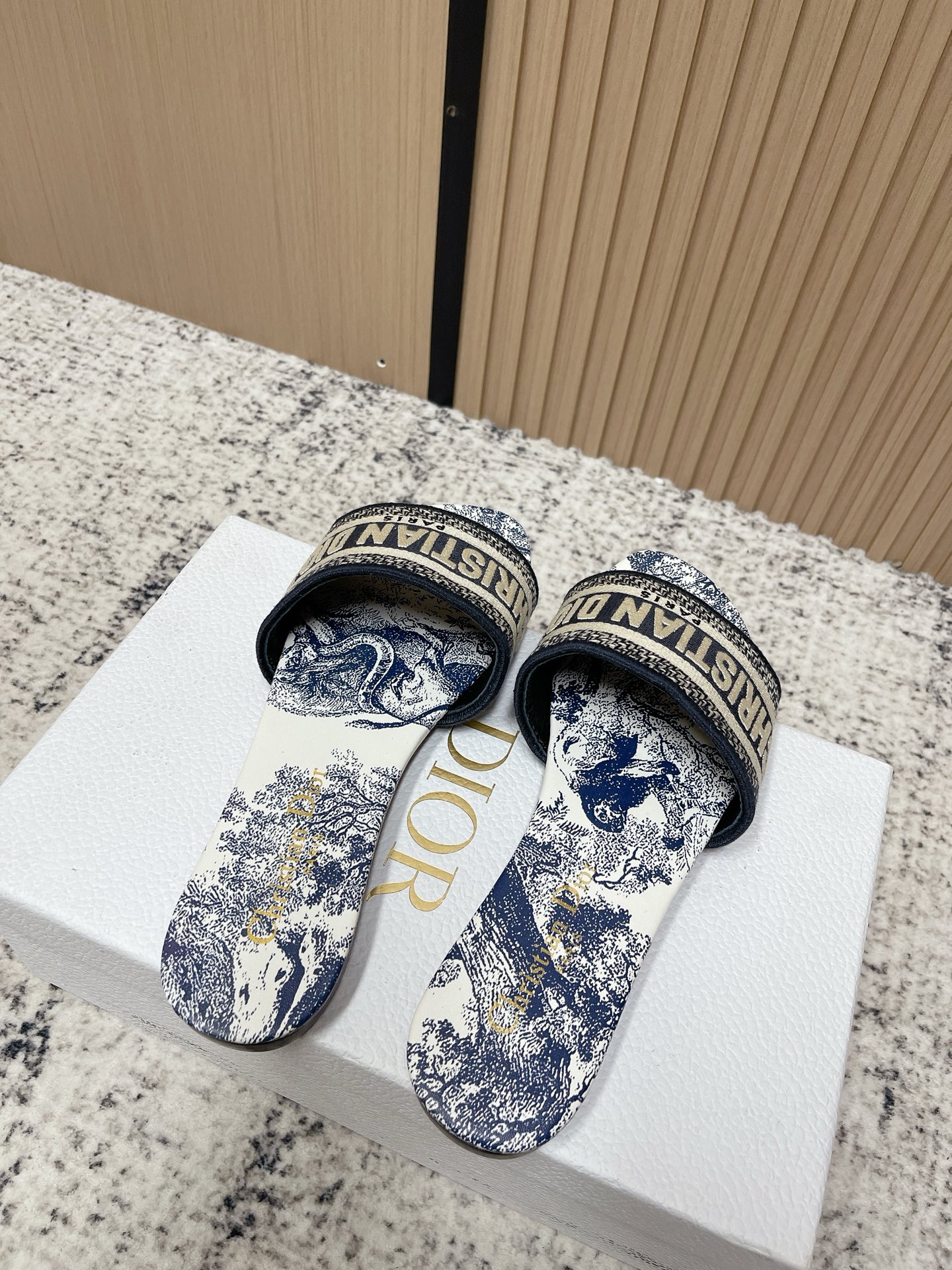 Women' Dior Classic Dway Flat Slide