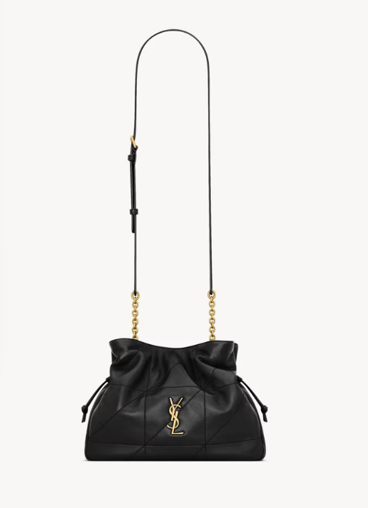 Saint Laurent Black Lambskin Medium Jamie Shoulder Bag 862712