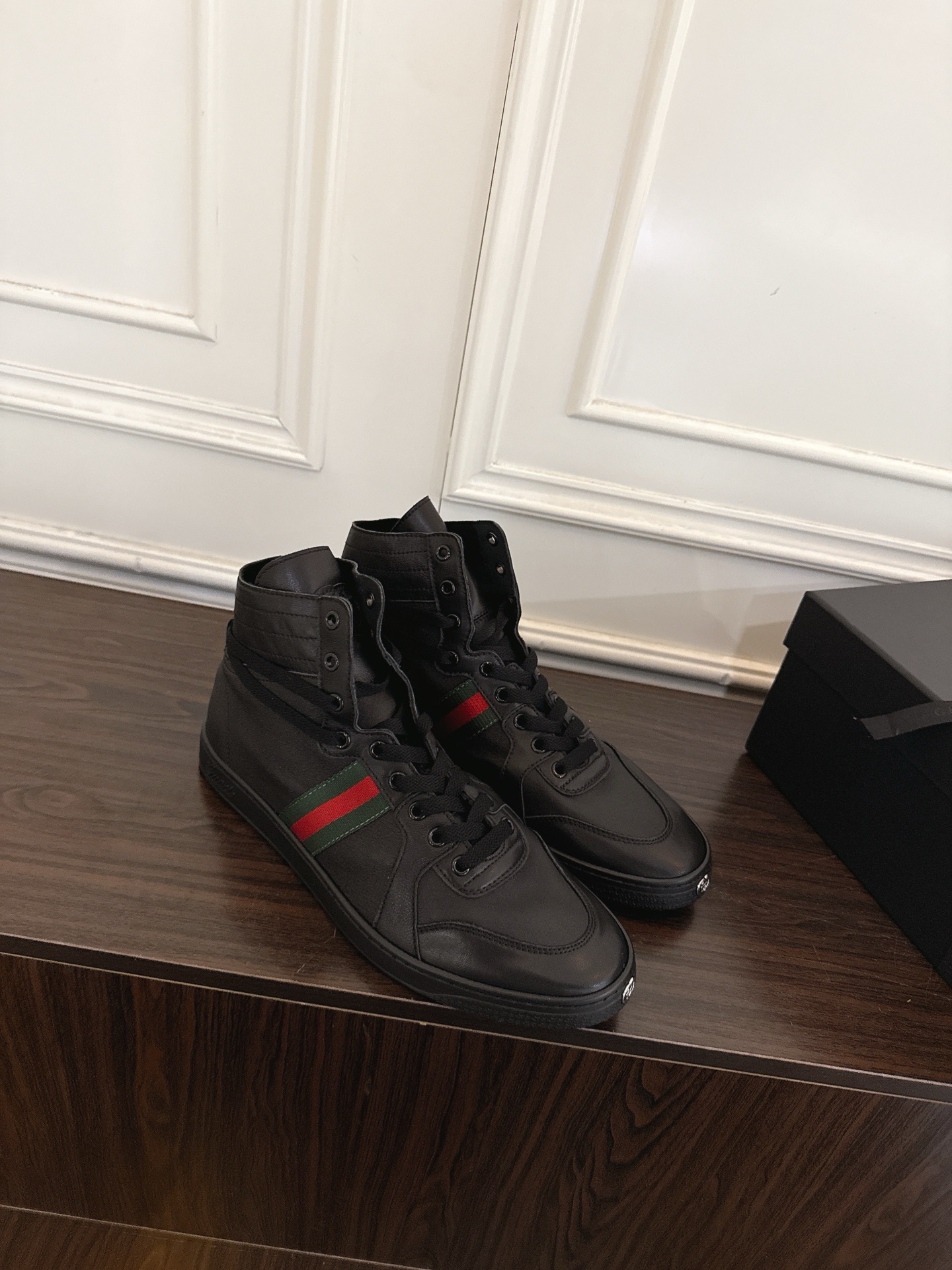 Men's Gucci Stretch High-top trainer-Black