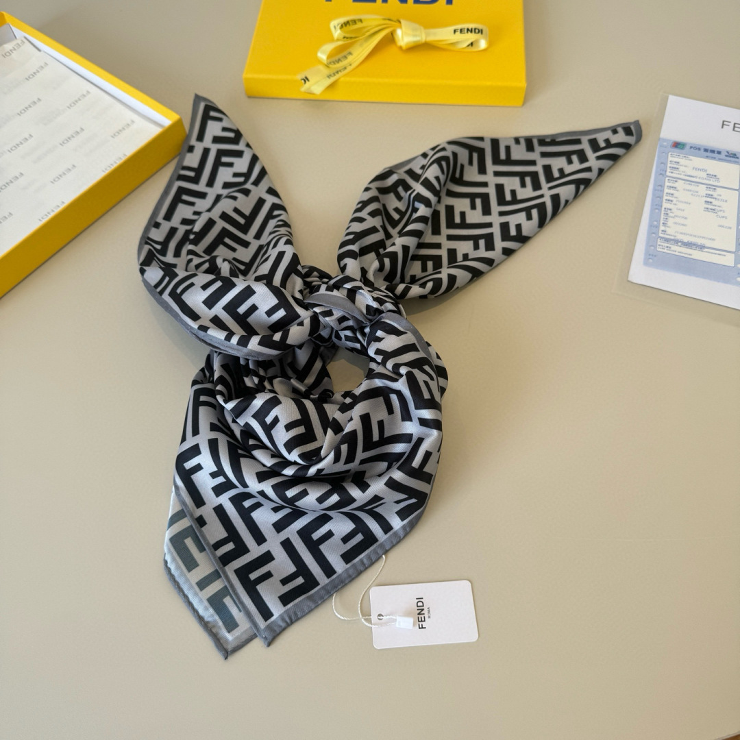 Fendi FF Silk square scarf 90